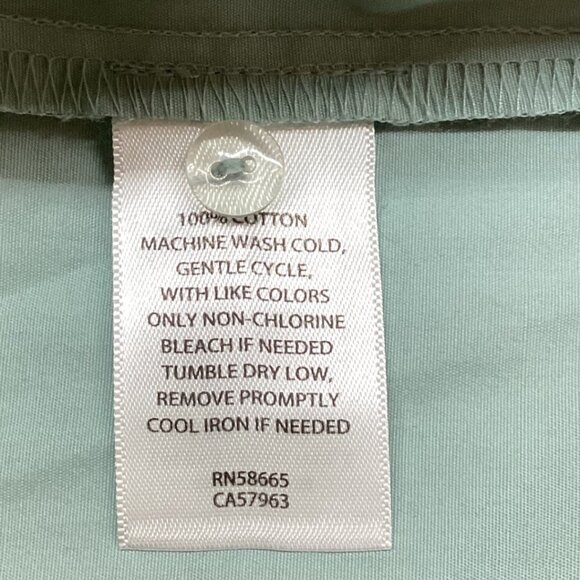 NWT Open Edit Teal Mist Cold Shoulder Long Sleeve Blouse -Women's Size Large - Picture 5 of 8